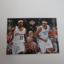 2004 UPPER DECK RIVALS LEBRON JAMES CARMELO ANTHONY 2ND YEAR CARD