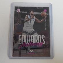 2020-21 PANINI LUMINANCE ANTHONY EDWARDS PINK FOIL SP ROOKIE CARD TIMBERWOLVES