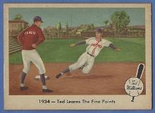 1959 Fleer Ted Williams #4 Ted Learns Fine Points