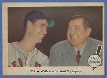 1959 Fleer Ted Williams #42 Williams Slowed By Injury