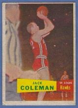 1957-58 Topps #70 Jack Coleman St. Louis Hawks