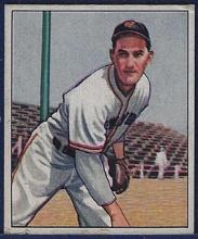 1950 Bowman #66 Larry Jansen New York Giants