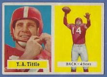 1957 Topps #30 Y.A. Tittle San Francisco 49ers