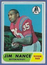 1968 Topps #72 Jim Nance RC Boston Patriots