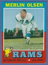 1971 Topps #125 Merlin Olsen Los Angeles Rams