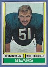 1974 Topps #230 Dick Butkus Chicago Bears