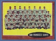 1962 Topps #226 San Francisco Giants Team Card