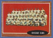 1962 Topps #552 Chicago Cubs Team Card