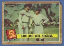 1962 Topps #137 Babe Ruth Special Babe And Mgr Huggins