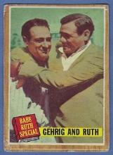 1962 Topps #140 Babe Ruth Special Gehrig And Ruth