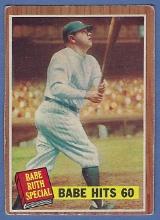 1962 Topps #139 Babe Ruth Special Babe Hits 60