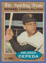 1962 Topps #390 Orlando Cepeda AS San Francisco Giants