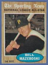 1962 Topps #391 Bill Mazeroski AS Pittsburgh Pirates