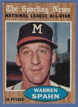 1962 Topps #399 Warren Spahn AS Milwaukee Braves