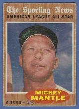 1962 Topps #471 Mickey Mantle AS New York Yankees