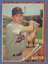 1962 Topps #208 Billy Martin Minnesota Twins