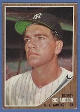 1962 Topps #65 Bobby Richardson New York Yankees