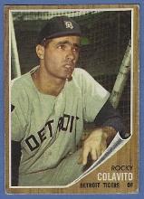 1962 Topps #20 Rocky Colavito Detroit Tigers