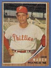 1962 Topps #374 Gene Mauch Philadelphia Phillies