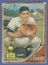 1962 Topps #218 Joe Torre RC Milwaukee Braves