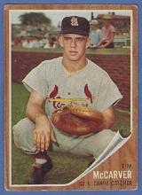 1962 Topps #167 Tim McCarver RC St. Louis Cardinals