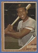 1962 Topps #40 Orlando Cepeda San Francisco Giants