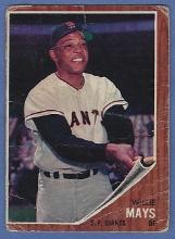 1962 Topps #300 Willie Mays San Francisco Giants