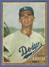 1962 Topps #5 Sandy Koufax Los Angeles Dodgers