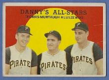 1959 Topps #17 Ted Kluszewski Danny Murtaugh Danny's All-Stars Pittsburgh Pirates