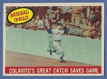 1959 Topps #462 Rocky Colavito Baseball Thrills Cleveland Indians