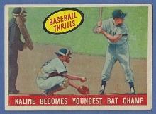 1959 Topps #463 Al Kaline Baseball Thrills Detroit Tigers