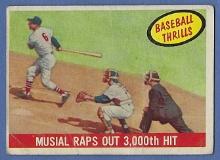 1959 Topps #470 Stan Musial Baseball Thrills St. Louis Cardinals