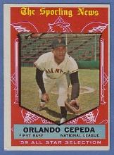 1959 Topps High #553 Orlando Cepeda AS San Francisco Giants