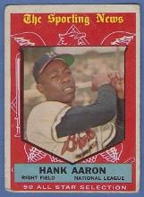 1959 Topps High #561 Hank Aaron Milwaukee Braves