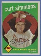 1959 Topps #382 Curt Simmons Philadelphia Phillies