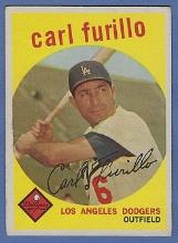 1959 Topps #206 Carl Furillo Los Angeles Dodgers