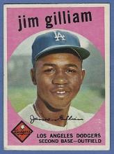 1959 Topps #306 Jim Gilliam Los Angeles Dodgers