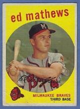 1959 Topps #450 Ed Mathews Milwaukee Braves