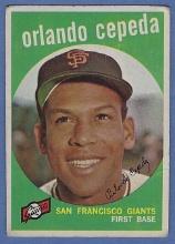 1959 Topps #390 Orlando Cepeda San Francisco Giants