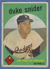 1959 Topps #20 Duke Snider Los Angeles Dodgers