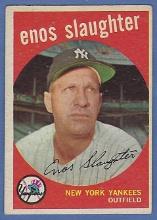 1959 Topps #155 Enos Slaughter New York Yankees