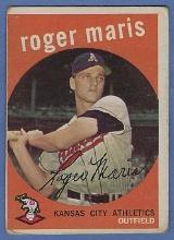 1959 Topps 3202 Roger Maris 2nd Year Kansas City Athletics