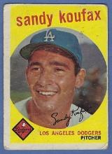 1959 Topps #163 Sandy Koufax Los Angeles Dodgers