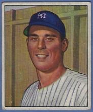 1950 Bowman #100 Vic Raschi New York Yankees