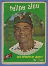 1959 Topps #102 Felipe Alou RC San Francisco Giants