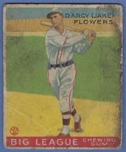 1933 Goudey Canadian Issue #81 Jake Flowers Brooklyn Dodgers