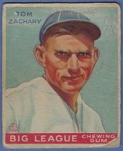 1933 Goudey #91 Tom Zachary Boston Braves