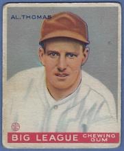 1933 Goudey #169 Al Thomas Washington Senators