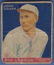 1933 Goudey #176 John Ogden Baltimore Orioles