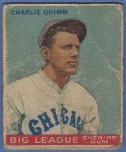 1933 Goudey Canadian Issue #51 Charlie Grimm Chicago Cubs